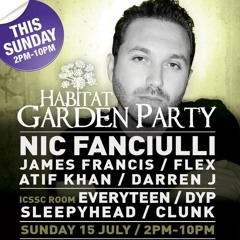 Atif @ Habitat Garden Party ft Nic Fanciulli