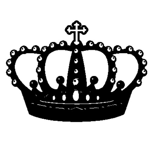 Рисунок корона чб