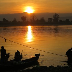Buddhist chant at sunrise from top of pagoda in Bagan