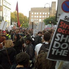 Demostration, student gathering against the cuts - Binaural Composition, London 11 2012