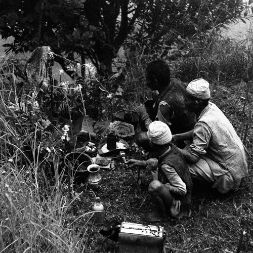 Two men singing (Himalayas, 1970) [2012 69 4 4]