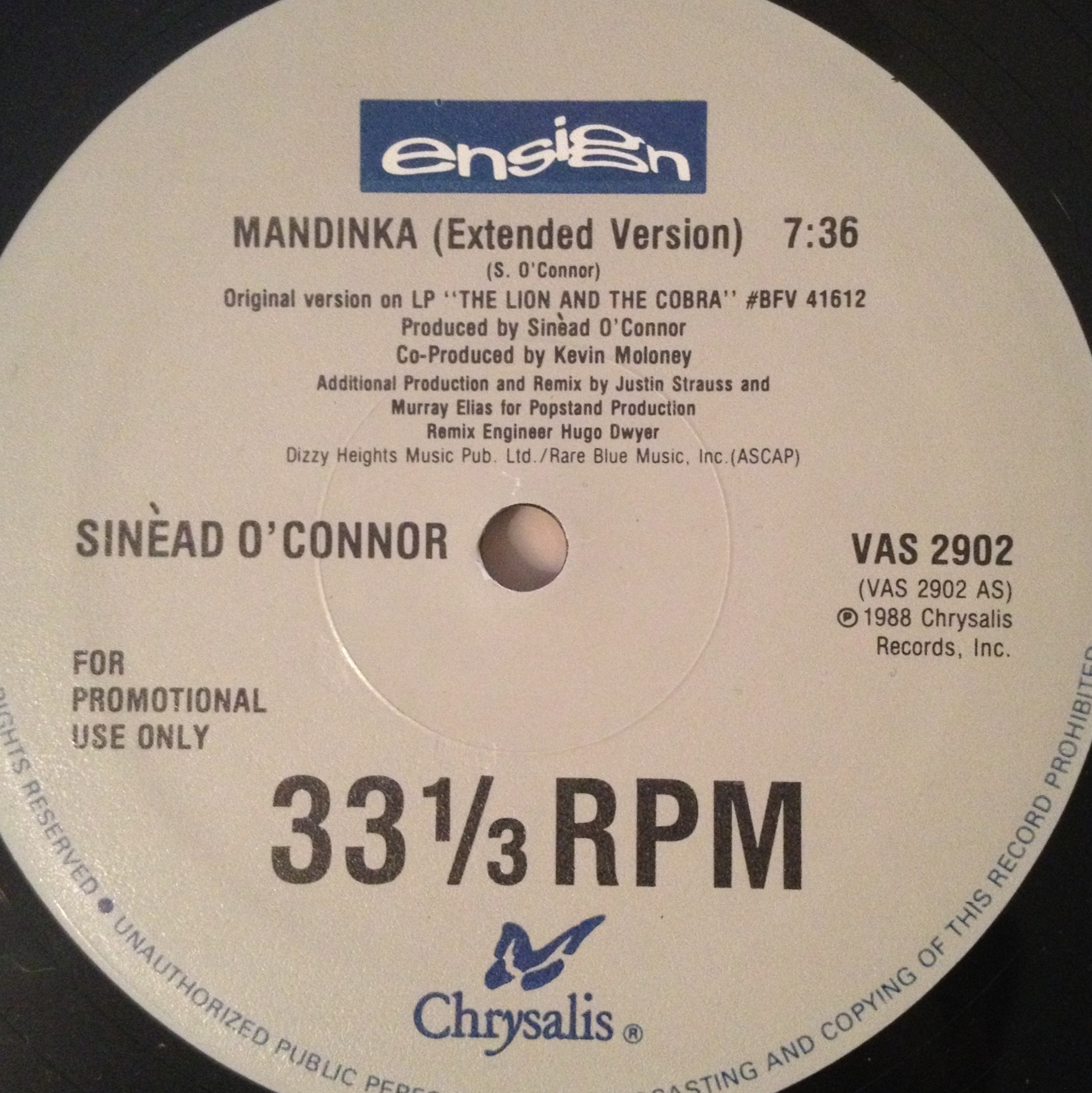 Sinead O’Connor – Mandinka –  (Dub Mix – 1988))