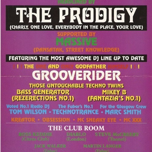 Grooverider @ The Fubar's 1st Birthday Party - 09/04/94
