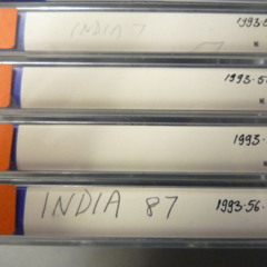 Indian field recording (call and response, with percussion and wind, 1987) [1993 56 10 4]