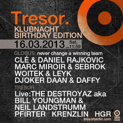 Youngman & Landstrumm aka "The Destroyaz" Live @ Tresor, Berlin 16.03.2013