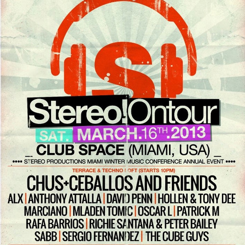 Mladen Tomic - Live @ Space Terrace, Miami, WMC Stereo on Tour, 16.03.2013.