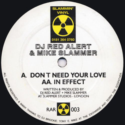 DJ Red Alert & Mike Slammer - Don't Need Your Love