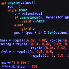 Csound Python Score - rcycle.csd