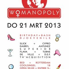 WOMANOPOLY DJOEVENILE BDAY