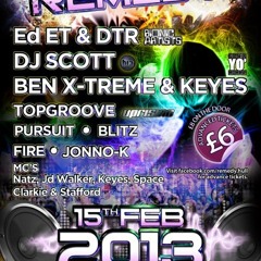 DJ SCOTT & MC'S CLARKIE & RUSKAL (REMEDY HULL 15TH FEB 2013 / CLIP)