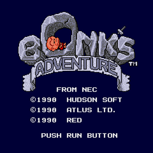Stream Bonk s Adventure Attract Mode Title Screen Turbografx