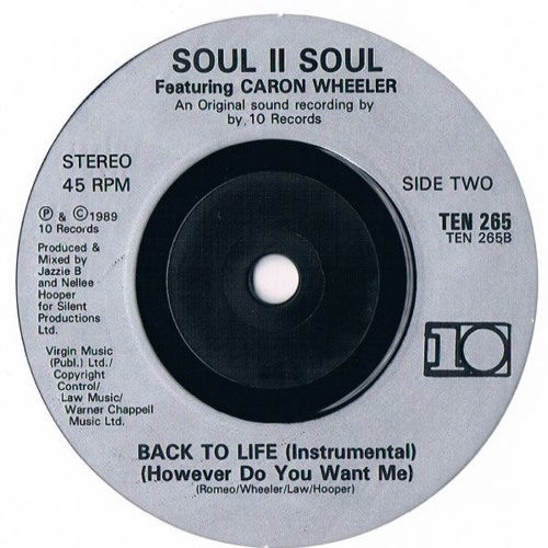Soul II Soul - Back 2 Life (lil'dave's breakbeat)