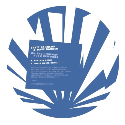 Brett Johnson & Dave Barker - On The Highway (Pezzner Dub Mix) CLIP- Lazy Days Recordings