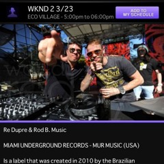 Rod B. & Re Dupre Live @ Ultra Music Festival 15 - Miami  03/23/13
