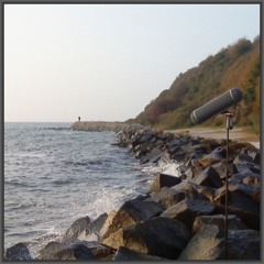 2011-10-17 Hiddensee - waves hitting rocks, stiff breeze