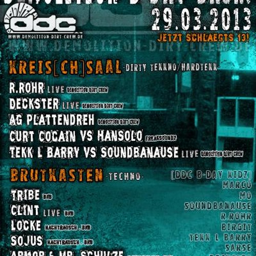 DECKSTER_live_pa! | 29.03.13 | DEMOLITION-DIRT-CREW_B-DAY BASH! | Subland Berlin