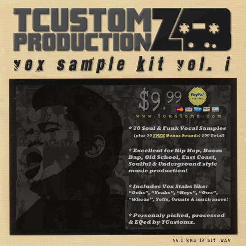 TCustomz Productionz Vox Sample Kit Vol. 1 (Funk & Soul Vocal Samples | www.TCustomz.com)
