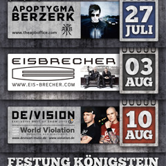 Apoptygma Berzerk, Eisbrecher, De/Vision · Spot 1 (Festung Königstein Open Air's 2013)