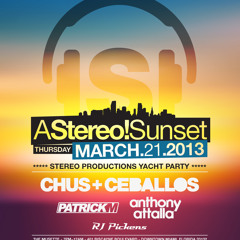 RJ Pickens - Live at Stereo!Sunset Yacht Party WMC 2013 - Miami - 21Mar2013