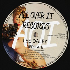 Lee Daley "Depend" **OUT NOW** All Over It Records
