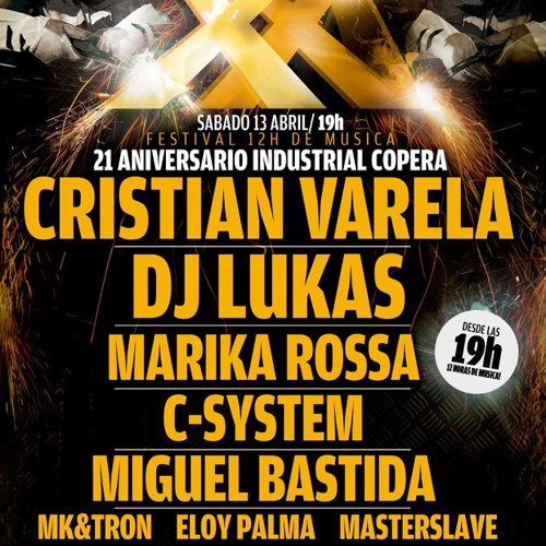 Lukas 3 decks + EFX @ Industrial Copera 21 Aniversario 13.04.2013 SPAIN