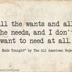 All American Reject - It Ends Tonight (Guitar Cover)