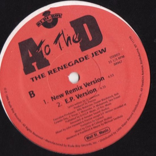A To The D - The Renegade Jew New (Remix Version)