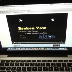 bangun tidur GALAU, nyanyu lagi ini deh "BROKEN VOW". hmmmm  at kamar nya Edo, Buaran 4