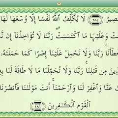 Al-Baqarah Ayat 286, Artinya Saya Suka.