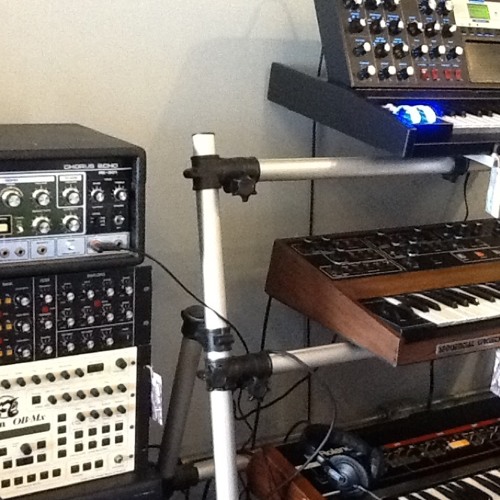 Prophet 5 into a Roland chorus echo RE-301