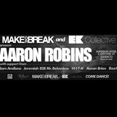 Live Mix - Aaron Robins B2B Aaron Brien @ The Burdekin Sydney 20.4.13