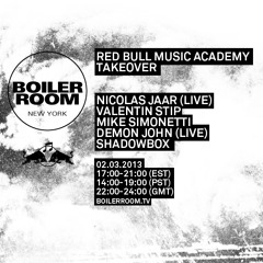 Nicolas Jaar [live] - Unknown Track (minute 10) - Boiler Room NYC - 02.03.2013