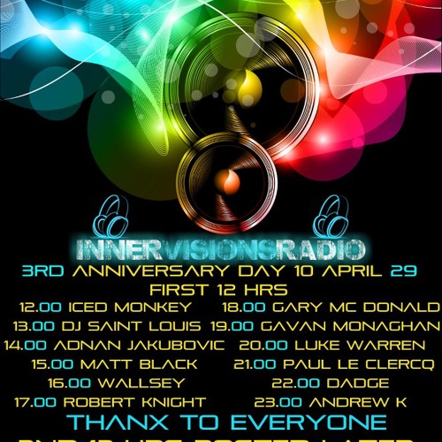 Innervisions Radio 3rd Anniversary Mix - Gary McDonald April 2013