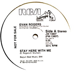 EVAN ROGERS- STAY HERE WITH ME - INSTRUMENTAL 1984 RCA