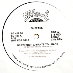 SURFACE - WHEN YOUR X WANTS YOU BACK - INSTRUMENTAL - 1984