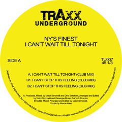 TU007 // NY's Finest - I Can't Wait Till Tonight