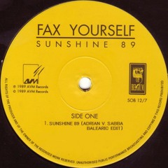 Fax Yourself - Sunshine'89 (Adrian V. Sabba balearic edit)