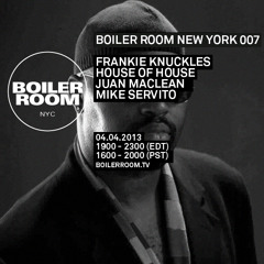 Stream Frankie Knuckles Boiler Room NYC DJ Set by Boiler Room | Listen  online for free on SoundCloud