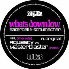 Baitercell & Schumacher ft. Bex Riley 'Whats Dow Low' - PASA013 - 2004