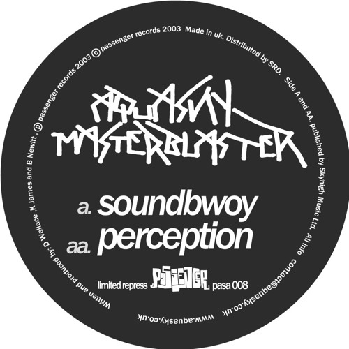 Aquasky Vs. Masterblaster 'Soundbwoy' - PASA008 -2002