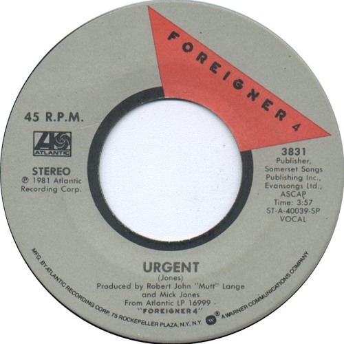 Foreigner - Urgent (Strutt's not in any rush mix) FREE DOWNLOAD