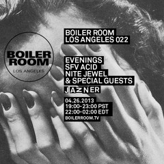 Evenings 40 Minute Live Set Boiler Room Los Angeles