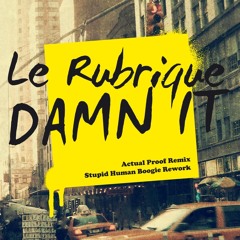 Le Rubrique - Damn It (Actual Proof Remix) OUT NOW!