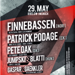 Twitch Department & Stayfly presents Finnebassen/Patrick Podage/Pete Oak - 29/05/13@8Below
