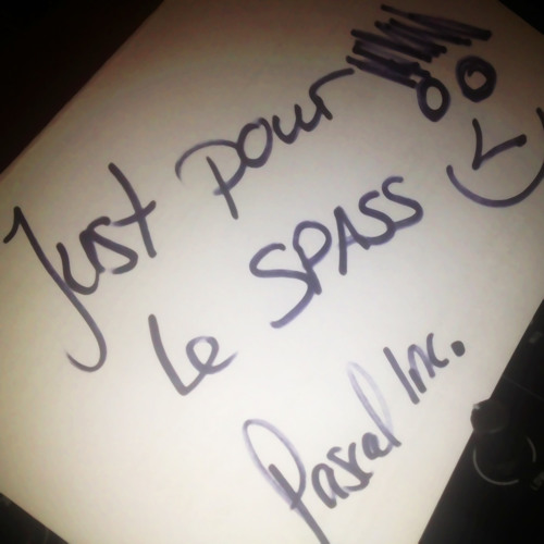 Just Pour Le Spass (May 2013)