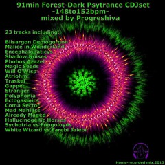 91min Forest-Dark Psytrance DJset 148to152bpm mixed by Progreshiva 2013