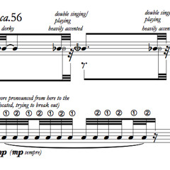 "Albumblatttt" for Flute, Clarinet, Piano, Electric Guitar and Double Bass (2013)