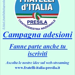 Lo show di Fratelli d'Italia Presila - Programma di giovedi 23/05 FDI Presila (creato con Spreaker)