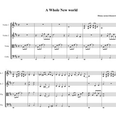 A Whole New World - Soundtrack from Disney Movie "Aladdin" (Arrangement for String Quartet)