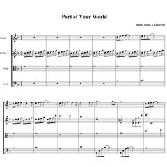 Part of Your World - Soundtrack from movie ''Little Mermaid", live (arrangement for String Quartet)